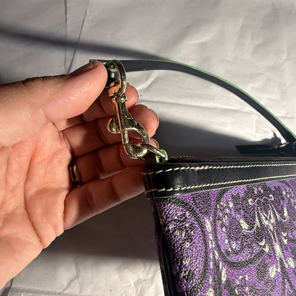 Dooney & Bourke Purple and Black Wristlet Haunted Mansion Disney Parks - Picture 6 of 13